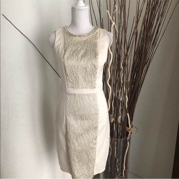 XOXO Dresses & Skirts - Xoxo Ivory Sleeveless Satin Dress Size 5/6
